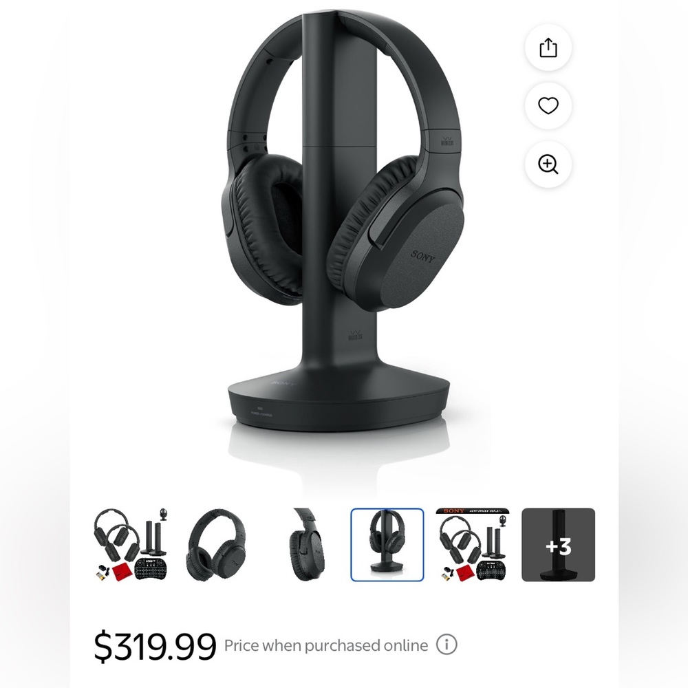 Set Of 2 Sony Wireless Home Theater Headphones With Bases
Like new
